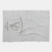 Gray Conch Shell Kitchen Towel Theedoek (Horizontaal)