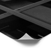 GRAY CONCRETE BOUW MET GLASS-VENSTER POSTER (Hoek)