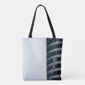 GRAY CONCRETE BOUW ONDER WITTE SKY TIJDENS DAG TOTE BAG (Achterkant)