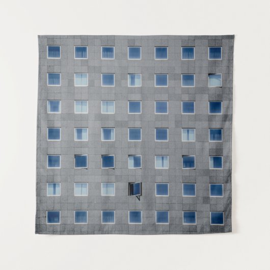 Gray concrete building photography wandkleed (Voorkant)