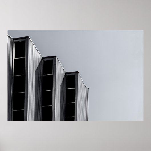 GRAY CONCRETE BUILDING POSTER (Voorkant)