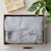 Gray Contemporary Abstract Decoupage Tissue Paper Tissuepapier (Geschenk)