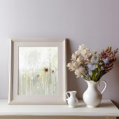 Gray Contemporary Elegant Abstract Art Poster