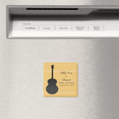 Gray Country Guitar Save the Date Magnet (Insitu (Vaatwasser))