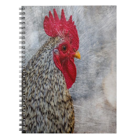 Gray Country Rooster Notitieboek (Voorkant)