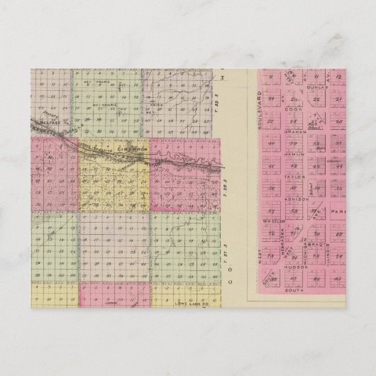 Gray County, Montezuma, Stowe, Kansas Briefkaart (Voorkant)