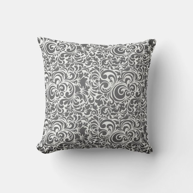 GRAY-CREAM-SWIRLS KUSSEN (Voorkant)