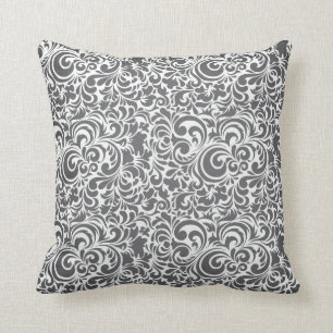 GRAY-CREAM-SWIRLS KUSSEN