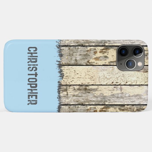 Gray crème en blue rustige faux Case-Mate iPhone case (Achterkant (horizontaal))
