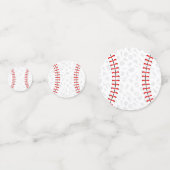 Gray Cross Baseball Baby Dedication Party Confetti (Achterkanten)