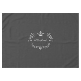 Gray Crown Crest Personalized Tafelkleed