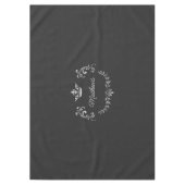 Gray Crown Crest Personalized Tafelkleed (Voorkant)