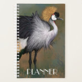 Gray Crowned Crane Bird Planner (Voorkant)
