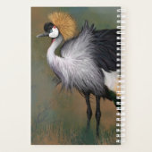 Gray Crowned Crane Bird Planner (Achterkant)