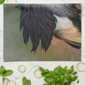 Gray Crowned Crane Kitchen Towel Theedoek (Gevouwen)