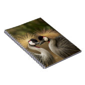 Gray Crowned Crane Notitieboek (Rechterzijde)
