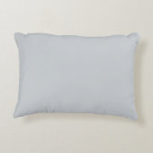 Gray Cute Little Bunny Rabbit met aangepaste naam Accent Kussen (Achterkant)