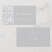 Gray Damask Visitekaartje (Voorkant / Achterkant)