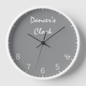 Gray Dancers Clock - Funny Dansans Humor (Voorkant)
