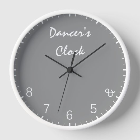Gray Dancers Clock - Funny Dansans Humor (Voorkant)