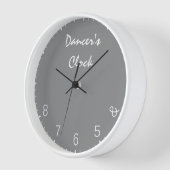 Gray Dancers Clock - Funny Dansans Humor (Hoek)