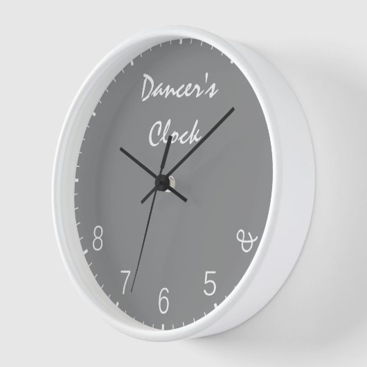 Gray Dancers Clock - Funny Dansans Humor (Hoek)