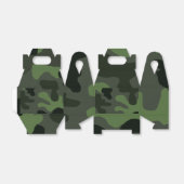 Gray dark green camouflage nr. 14 print bedankdoosjes (Uitgevouwen)