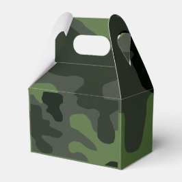 Gray dark green camouflage nr. 14 print bedankdoosjes