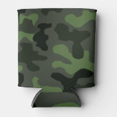 Gray dark green camouflage nr. 14 print blikjeskoeler (Voorkant)