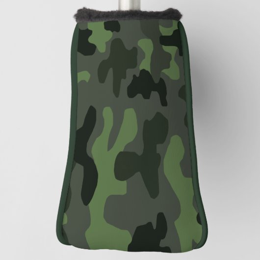 Gray dark green camouflage nr. 14 print golfheadcover (Draai 90)