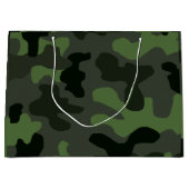 Gray dark green camouflage nr. 14 print groot cadeauzakje (Voorkant)