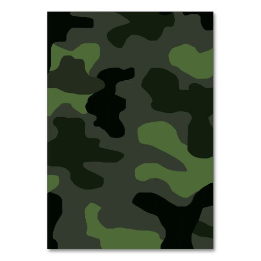 Gray dark green camouflage nr. 14 print kaart (Voorkant)