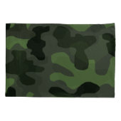 Gray dark green camouflage nr. 14 print kussensloop (Achterkant)
