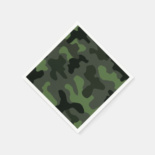 Gray dark green camouflage nr. 14 print servet (Hoek)