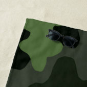 Gray dark green camouflage nr. 14 print strandlaken (In situ)