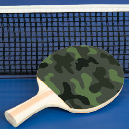 Gray dark green camouflage nr. 14 print tafeltennisbatje