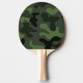 Gray dark green camouflage nr. 14 print tafeltennisbatje (Voorkant)
