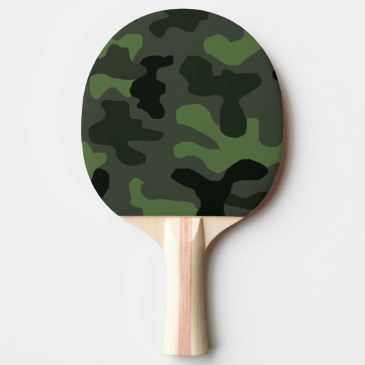 Gray dark green camouflage nr. 14 print tafeltennisbatje (Voorkant)