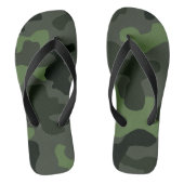 Gray dark green camouflage nr. 14 print teenslippers (Voetbed)