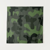Gray dark green camouflage nr. 14 print wandkleed (Voorkant)