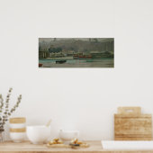 Gray Day Fisherman's Quay Poster (Keuken)