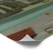 Gray Day Fisherman's Quay Poster (Hoek)