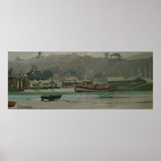 Gray Day Fisherman's Quay Poster (Voorkant)