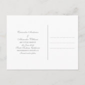 Gray Deco Chic Opslaan het Briefkaart Datum (Achterkant)