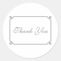 Gray Deco Chic Wedding Bedankt