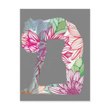 Gray Deco Floral Yoga reeks