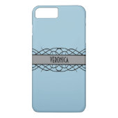 Gray Deco Flourish Case-Mate iPhone Case (Achterkant)