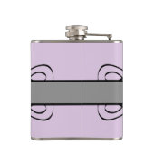 Gray Deco Flourish Flask Heupfles (Achterkant)