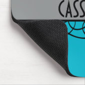 Gray Deco Flourish Muismat (Hoek)