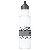 Gray Deco Flourish Waterfles (Links)